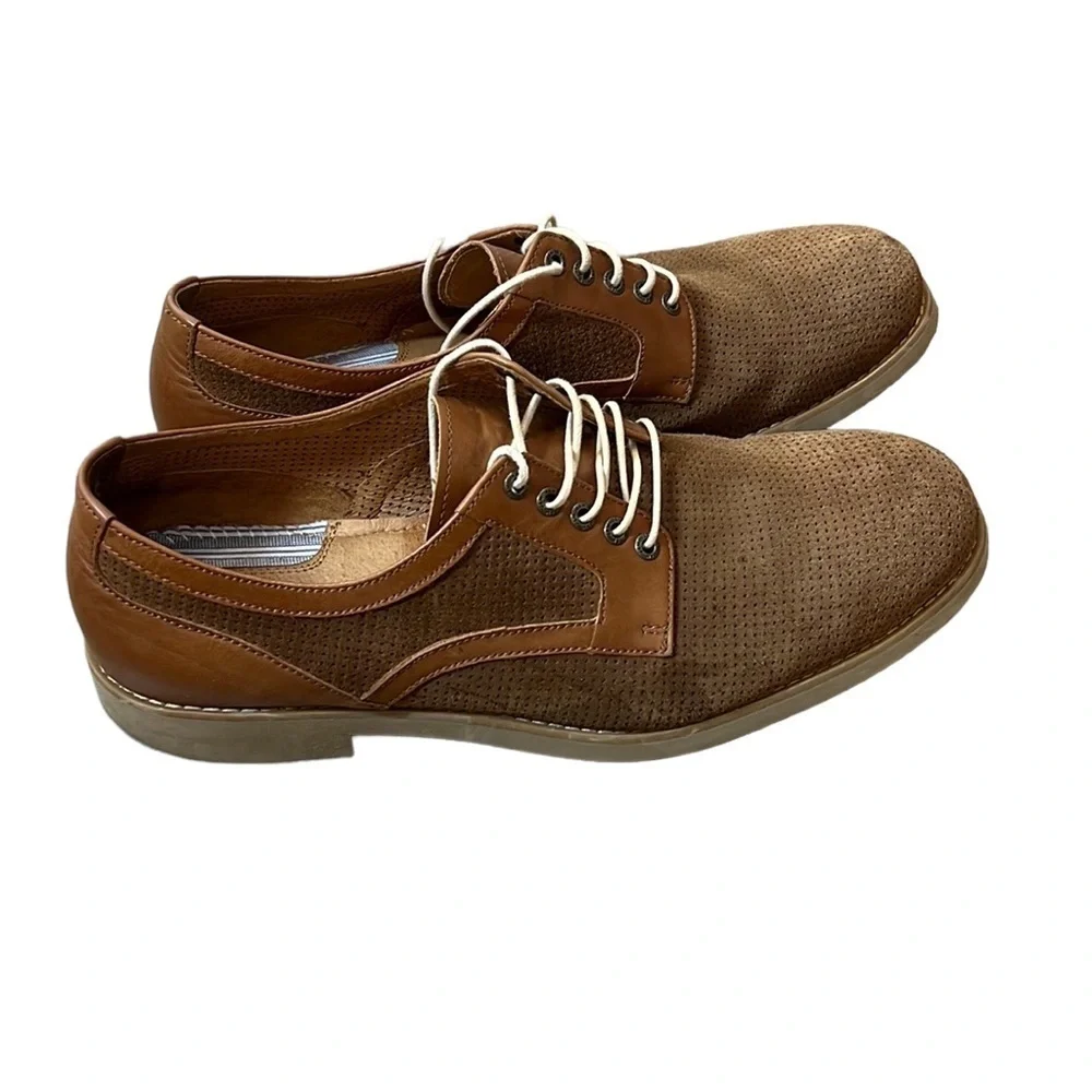 Johnston & Murphy Perforated Suede Oxford. Men’s shoes. Sz10.5. EUC.